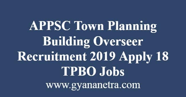 APPSC Town Planning Building Overseer Recruitment