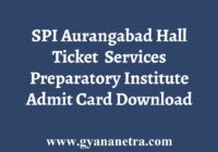 SPI Aurangabad Hall Ticket