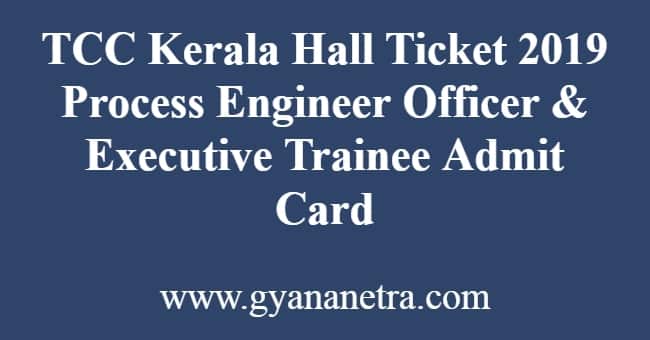 TCC Kerala Hall Ticket