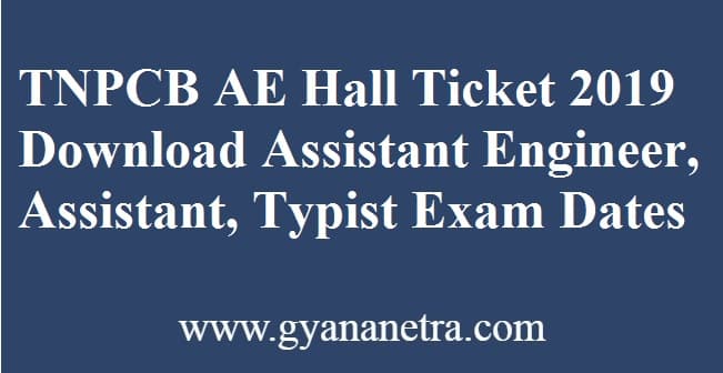 TNPCB AE Hall Ticket