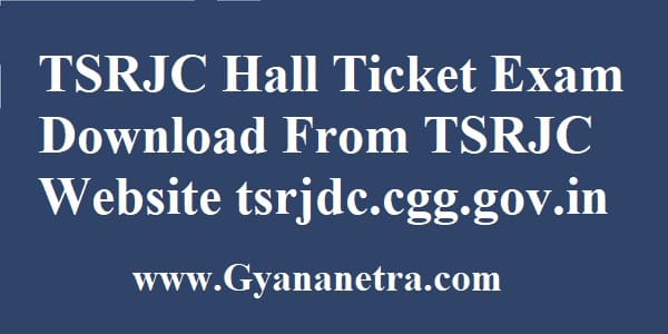 TSRJC Hall Ticket Download Online