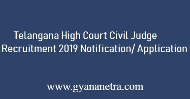 Telangana High Court Civil Judge Recruitment 2019