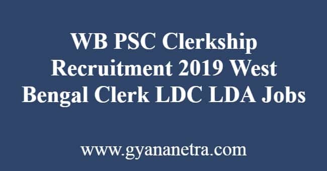 WB PSC Clerkship Recruitment