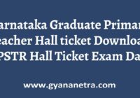 Karnataka Graduate Primary Teacher Hall ticket Exam Date