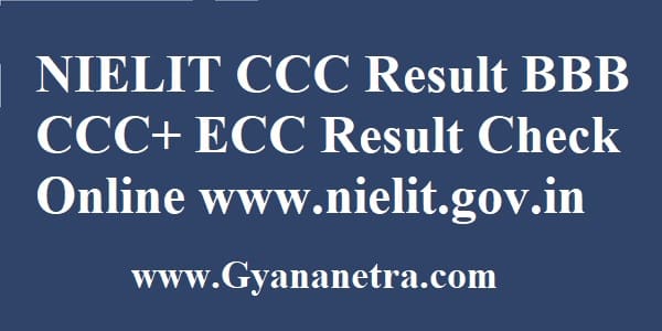 NIELIT CCC Result Check Online