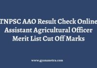 TNPSC AAO Result Merit List