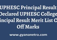 UPHESC Principal Result Merit List