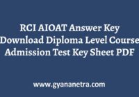 RCI AIOAT Answer Key Paper PDF