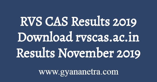 RVS CAS Results November 2019