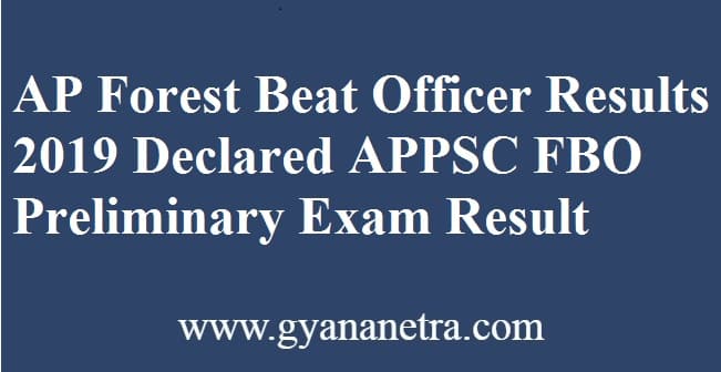 AP Forest Beat Officer Results