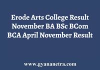 Erode Arts College Results