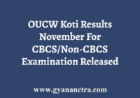 OUCW Koti Result