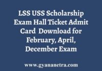 LSS USS Scholarship Hall Ticket
