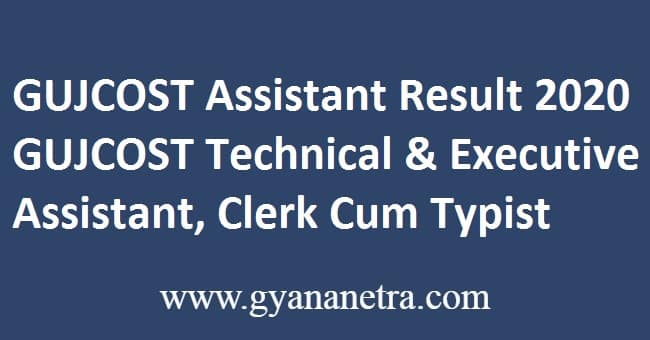 GUJCOST Assistant Result