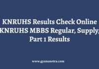 KNRUHS Results Check Online