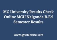 MG University Results Semester Exam