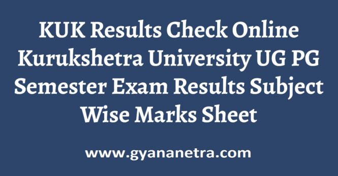 KUK Results Semester Exam