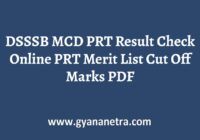 DSSSB MCD PRT Result Check Online