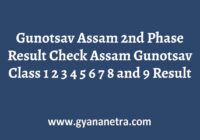 Gunotsav Assam 2nd Phase Results