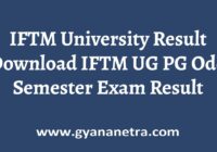 IFTM University Result Check Online
