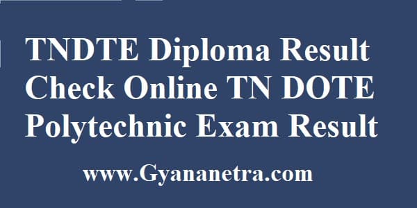 TNDTE Diploma Result Check Online