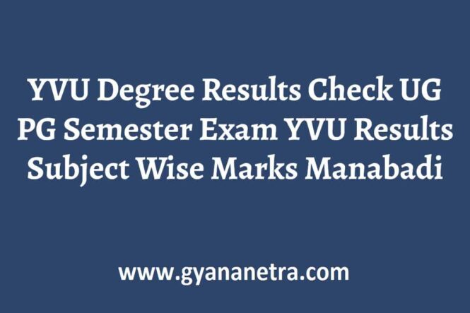YVU Degree Results Check Online