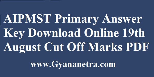 AIPMST Primary Answer Key Download Online