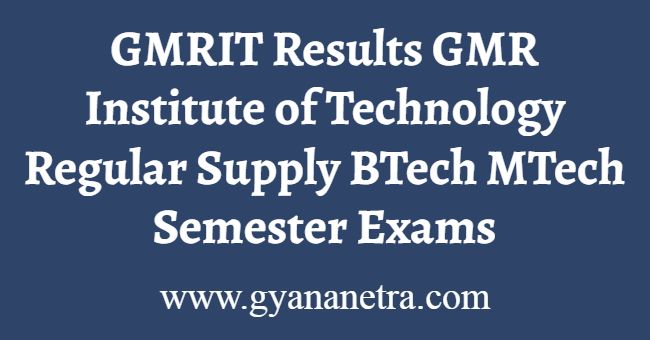 GMRIT Results