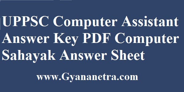 UPPSC Computer Assistant Answer Key 2020