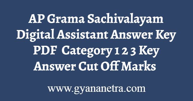 AP Grama Sachivalayam Digital Assistant Answer Key PDF