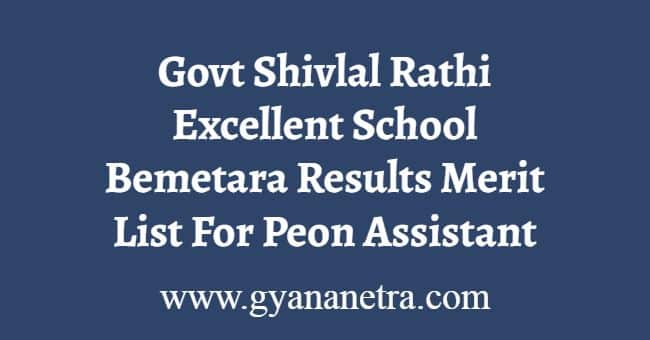 Govt Shivlal Rathi Excellent School Bemetara Results