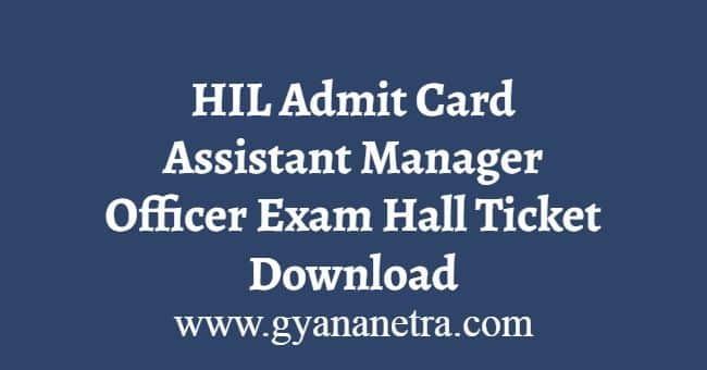 HIL Admit Card