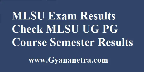MLSU Results UG PG