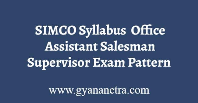 SIMCO Syllabus Exam Pattern