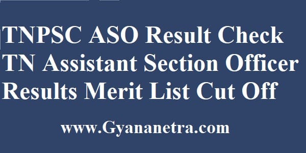 TNPSC ASO Result Merit List
