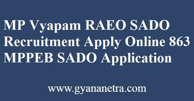 MP Vyapam RAEO Recruitment Application Form