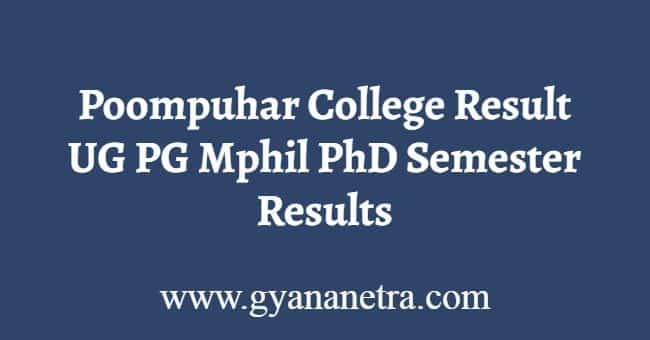 Poompuhar College Result