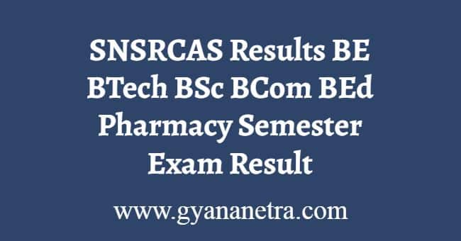 SNSRCAS Results
