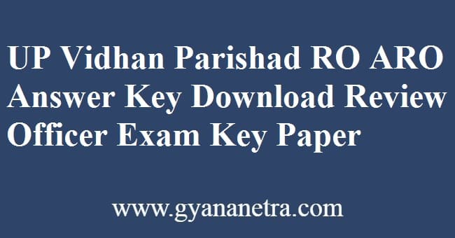 UP Vidhan Parishad RO ARO Answer Key