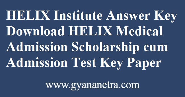 HELIX Institute Answer Key Download
