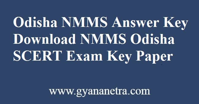 Odisha NMMS Answer Key PDF