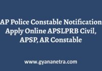 AP Police Constable Notification Recruitment