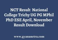 National College Trichy Result