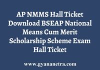 AP NMMS Hall Ticket Download