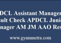 APDCL Assistant Manager Result Merit List