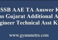 GSSSB AAE TA Answer Key Paper Download