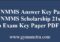 TS NMMS Answer Key Paper PDF