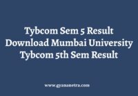 Tybcom Sem 5 Result Check Online