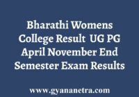 Bharathi Womens College Result