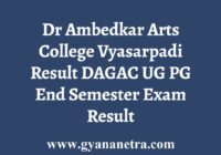 Dr Ambedkar Arts College Vyasarpadi Result